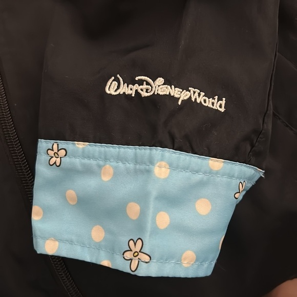 Disneyworld Minnie Mouse raincoat, womens size small. Black and turquoise. - Picture 7 of 9